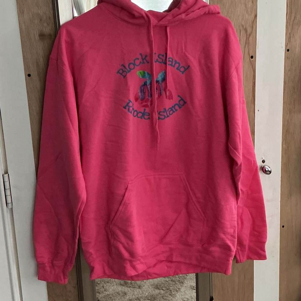 Pink Block Island Hoodie